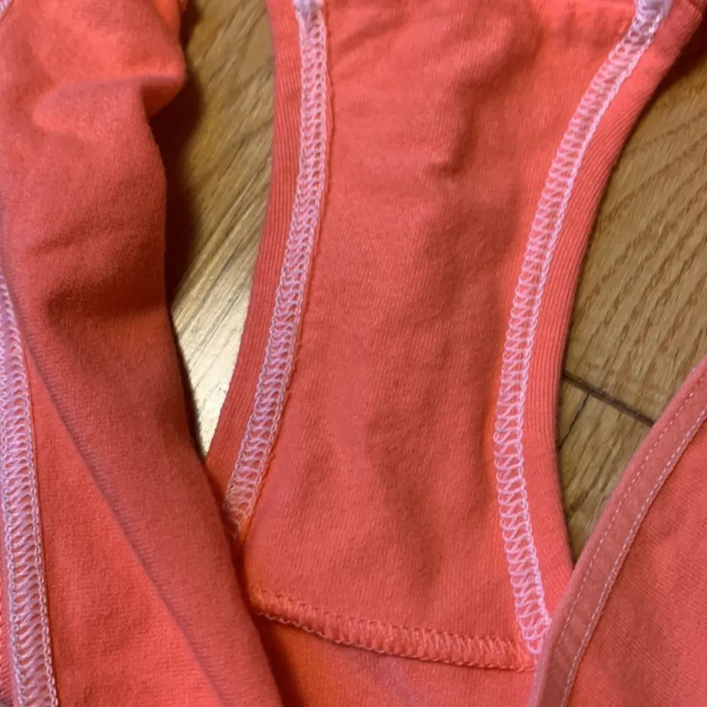Vintage Victoria Secret “show me your” low rise hipster size medium orange color